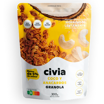 Granola Coco y Anacardos<br>BIO Sin Gluten · 300g