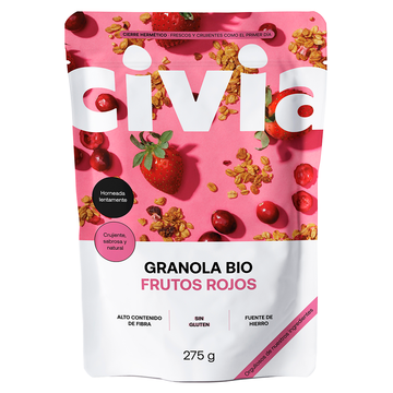 Granola Frutos Rojos<br>BIO Sin Gluten · 275g