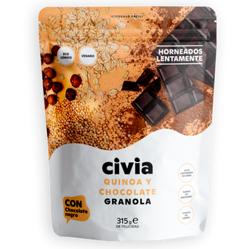Granola Quinoa y Chocolate<br>BIO Sin Gluten · 300g