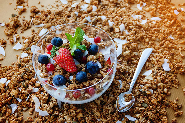 Beneficios de la granola con yogurt